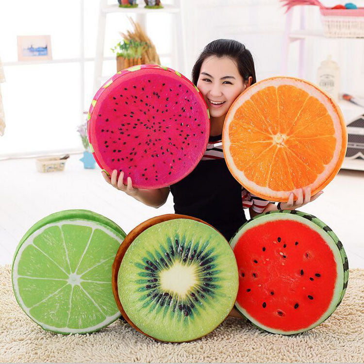 3D Vibrant Fruit Cushion