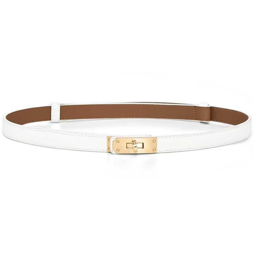 Elegant 2-in-1 Slim Leather Belt