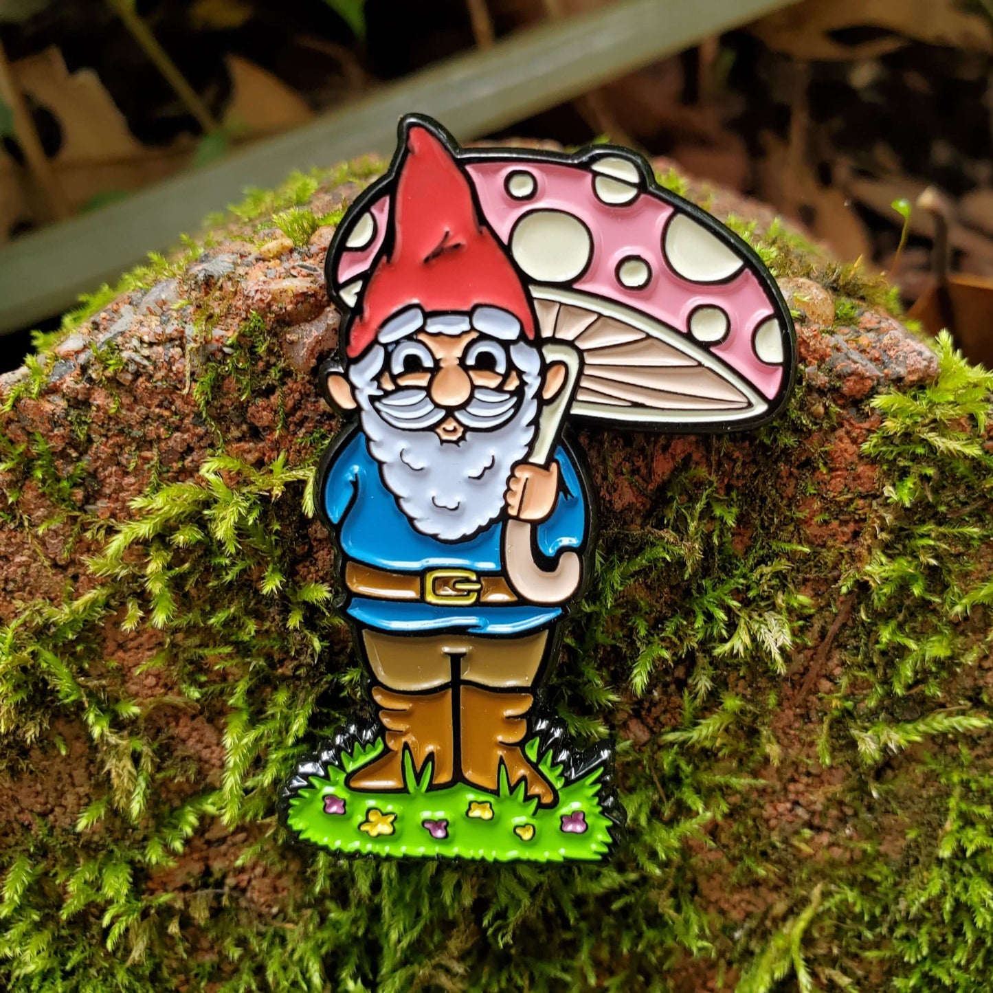 Enchanted Gnome Enamel Pin