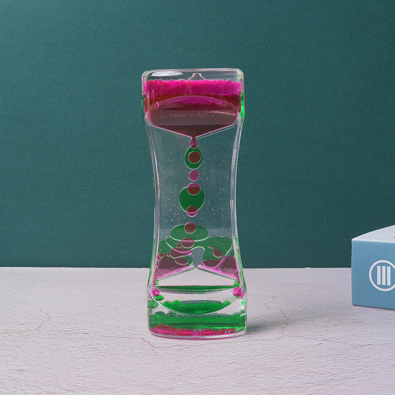 Bi-Color Acrylic Sandglass Decor