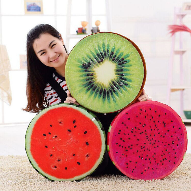 3D Vibrant Fruit Cushion
