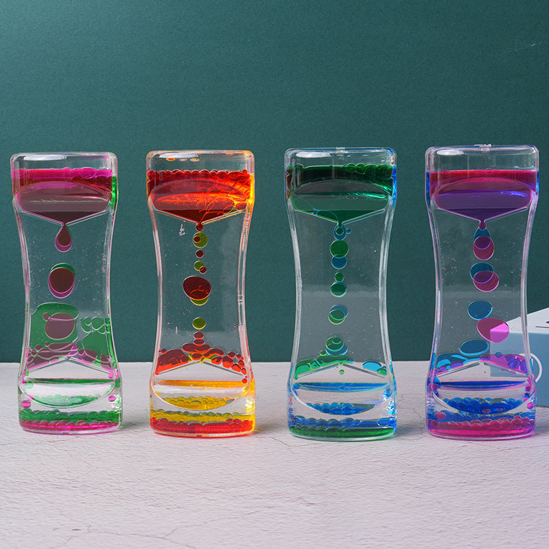 Bi-Color Acrylic Sandglass Decor