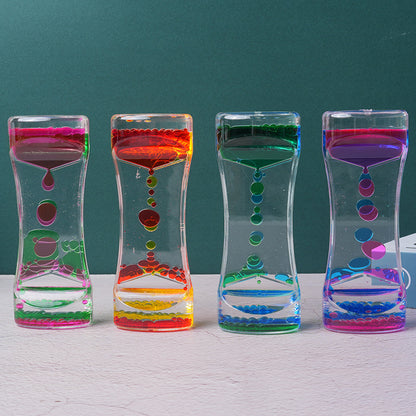 Bi-Color Acrylic Sandglass Decor