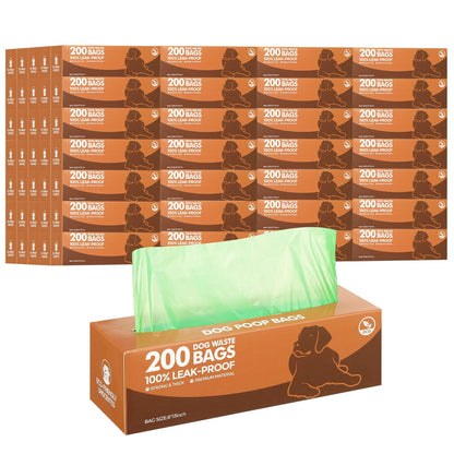 50 Roll Leakproof Dog Poop Bags - Dark Green