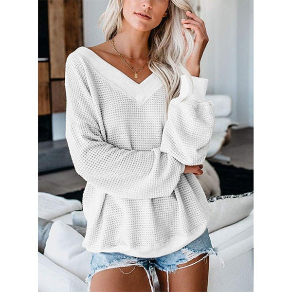 Chic Plaid V-Neck Sweater
