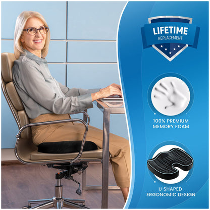 ErgoComfort Memory Foam Cushion
