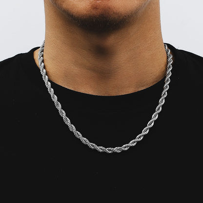 Elegant 18K Gold Plated Twist Chain