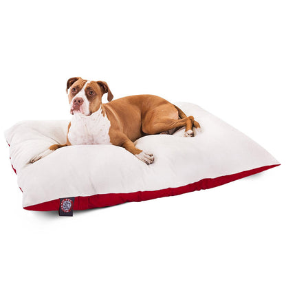 Majestic Red Large Sherpa Dog Bed 36x48