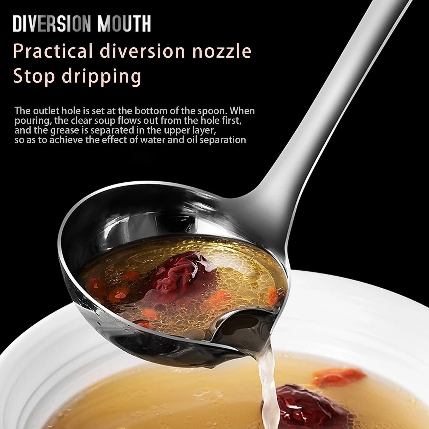 Stainless Steel Grease Separating Spoon