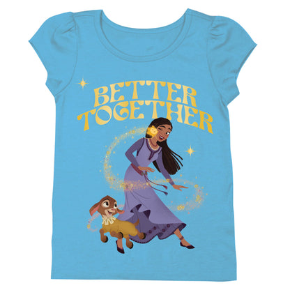 Disney WISH Asha & Valentino Girls' Tee Turquoise 2-16