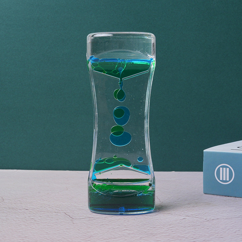 Bi-Color Acrylic Sandglass Decor