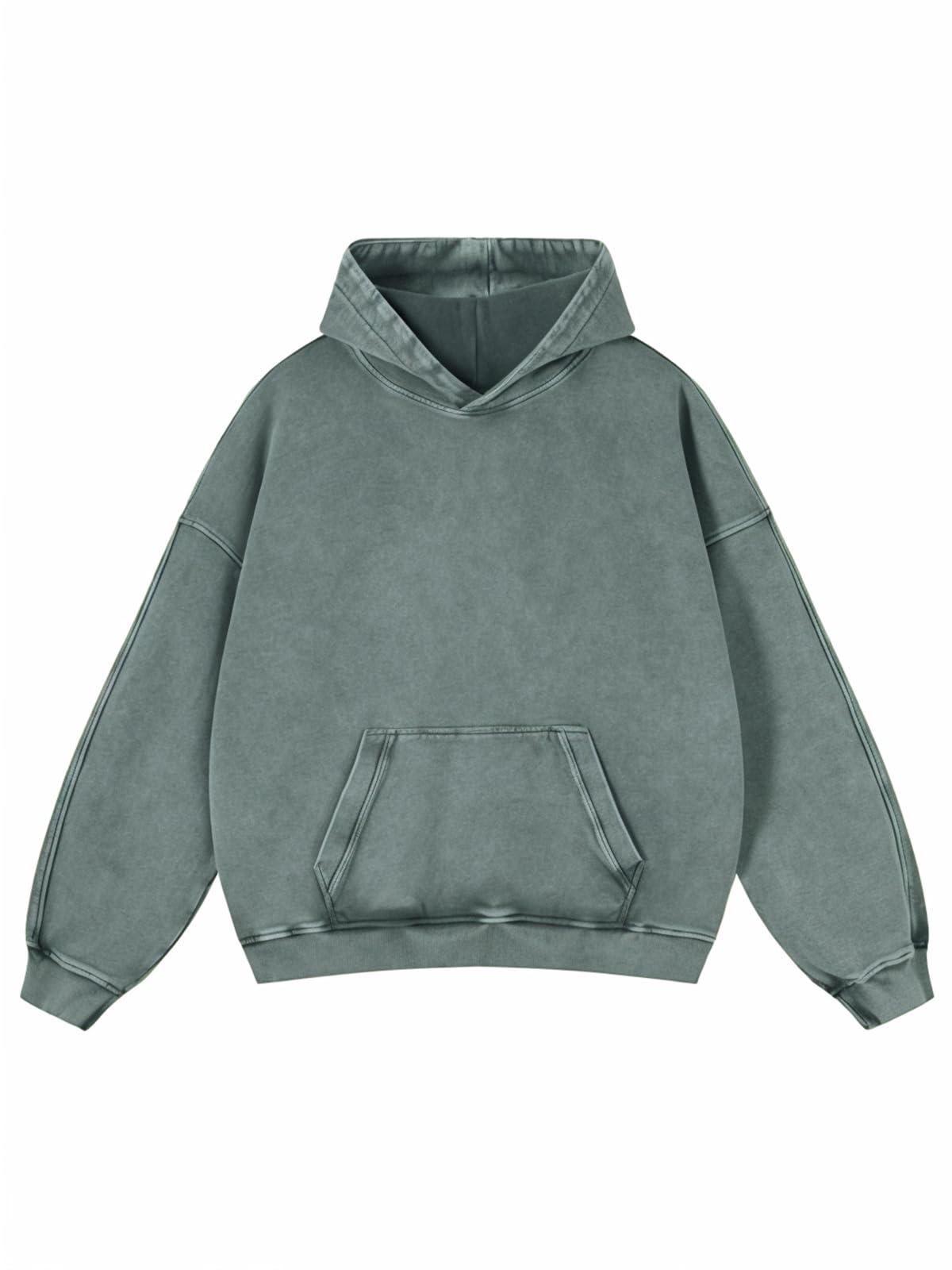 AcidWash Retro Cotton Hoodie