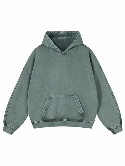 AcidWash Retro Cotton Hoodie