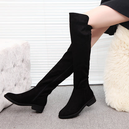 Women's Elegant Over-the-Knee Flat Boots