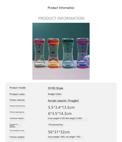 Bi-Color Acrylic Sandglass Decor