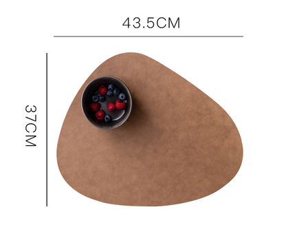 Elegant Waterproof Leather Placemat