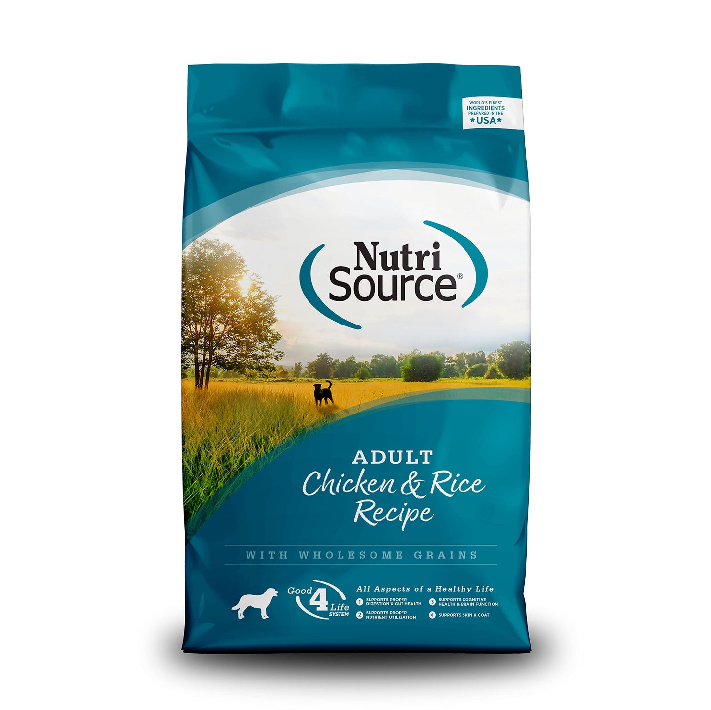 NutriSource Chicken & Rice Adult Dog Food 15LB