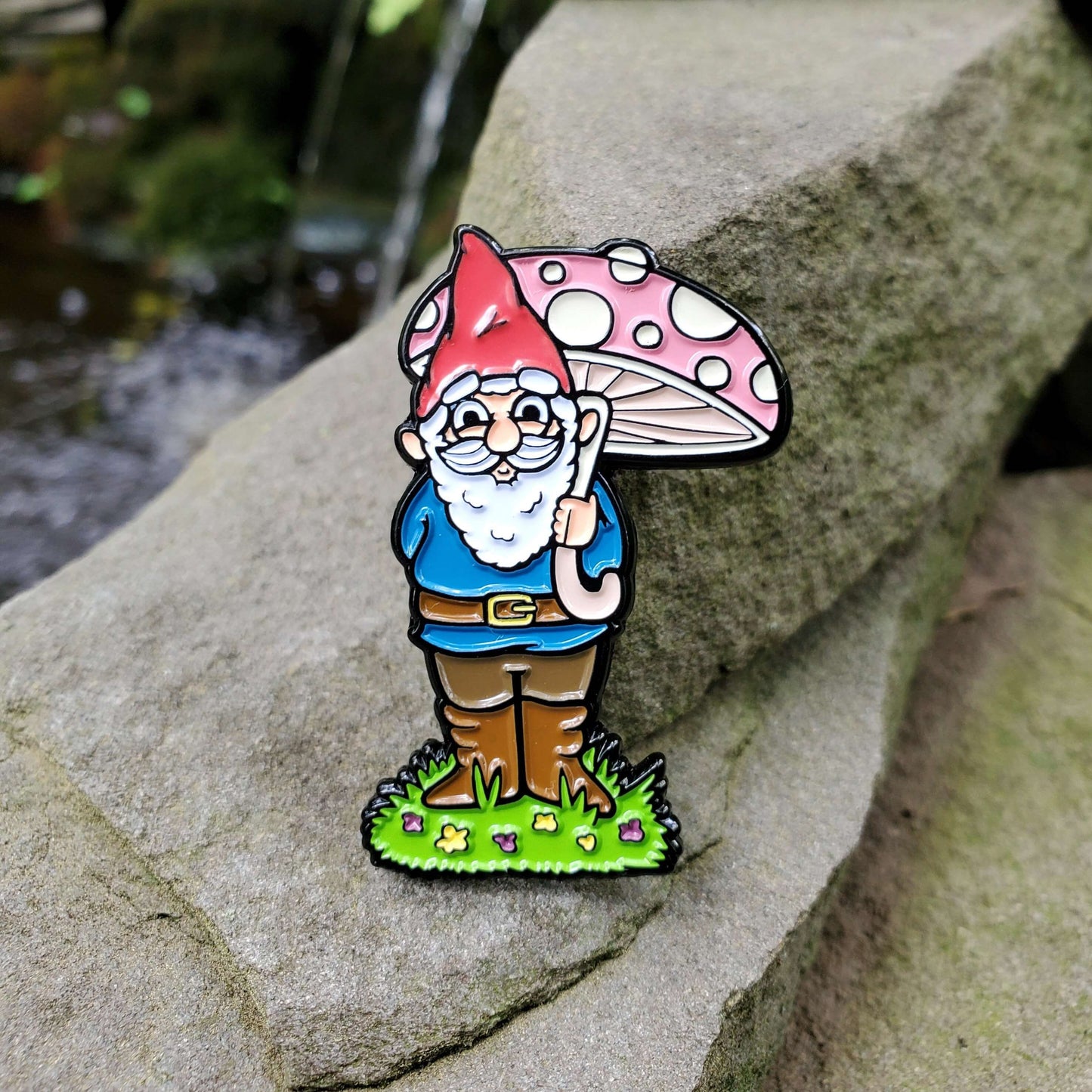 Enchanted Gnome Enamel Pin