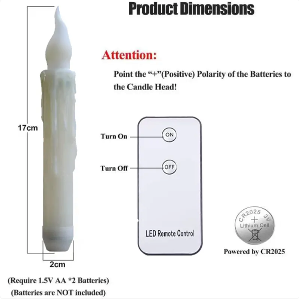 LED Flameless Candle Accent