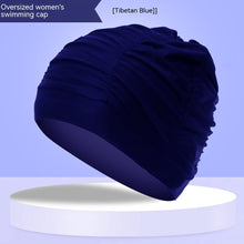 Chic Plus-Size Pleated Swim Cap