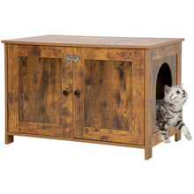 Hidden Oak Cat Litter Cabinet