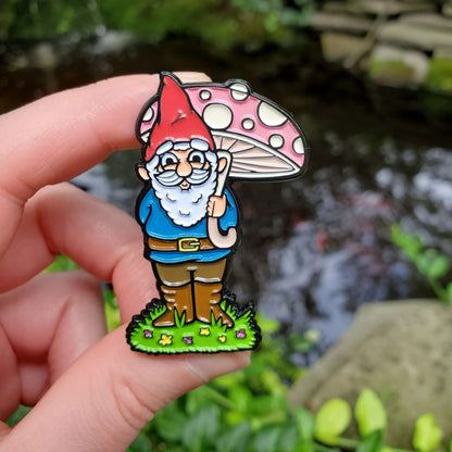 Enchanted Gnome Enamel Pin
