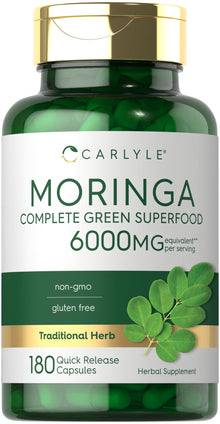 Carlyle Pure Moringa 180 Capsules | Non-GMO, Gluten-Free