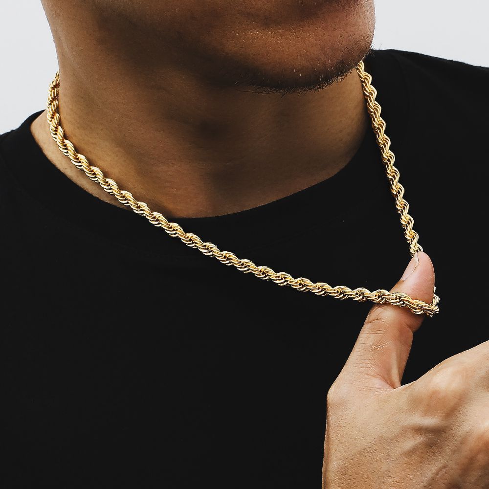 Elegant 18K Gold Plated Twist Chain