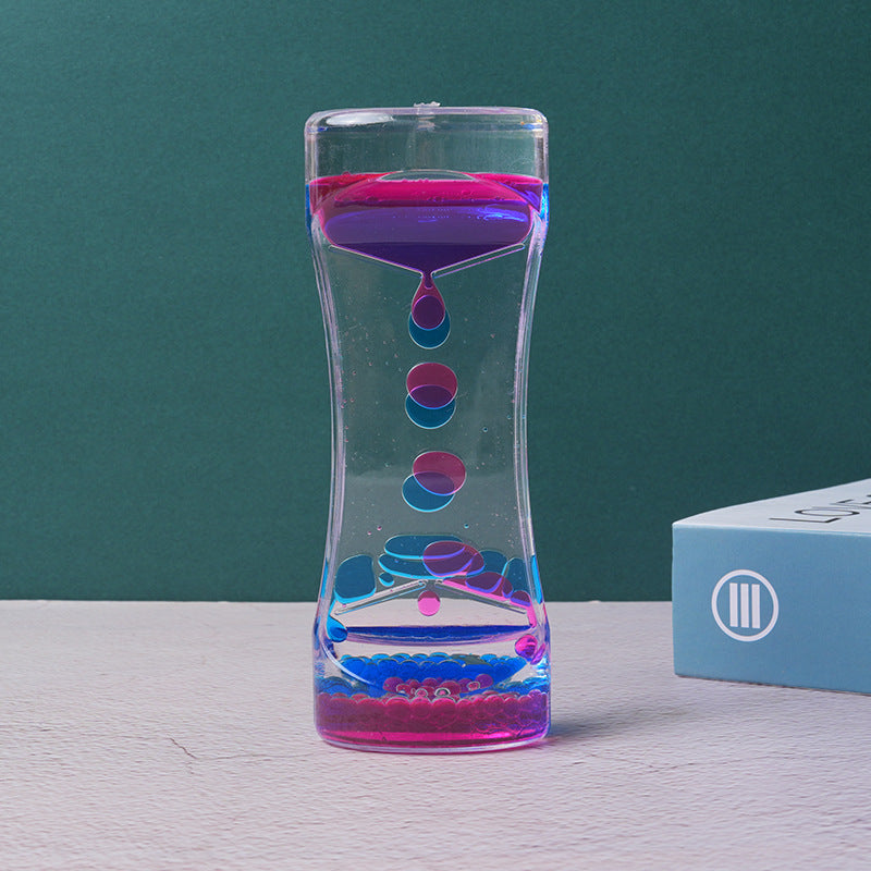 Bi-Color Acrylic Sandglass Decor